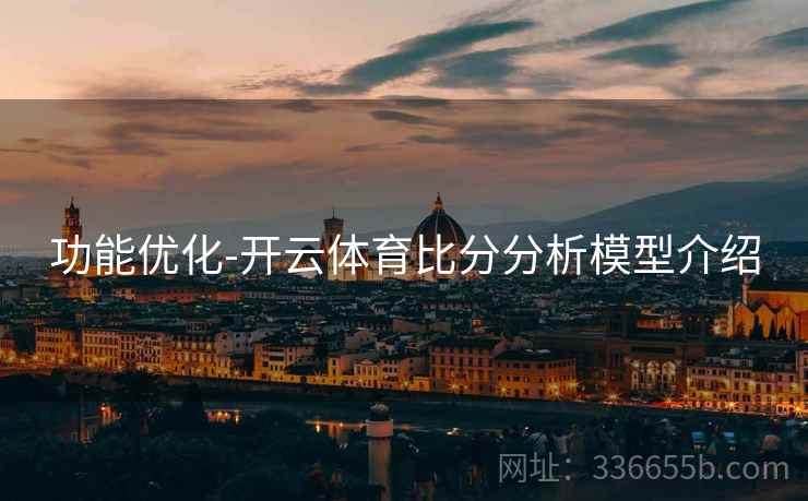 功能优化-开云体育比分分析模型介绍